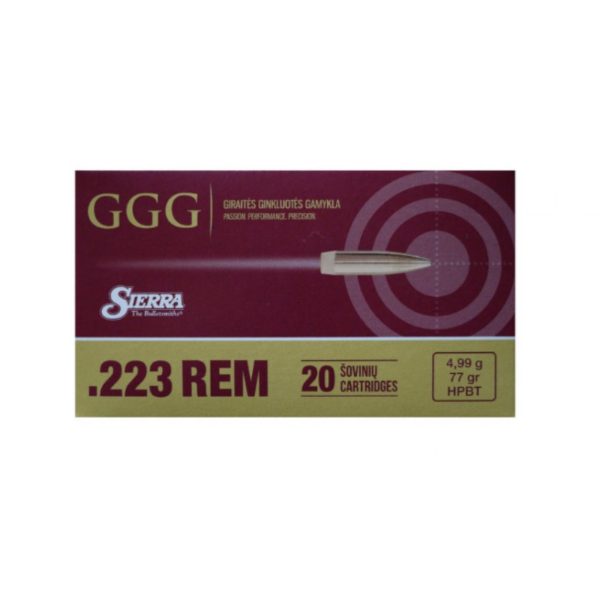 GGG 223REM SIERRA HPBT 77gr x20