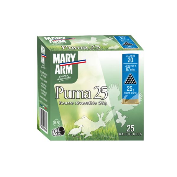Cartouche Mary Arm PUMA 25 Cal. 20 - BR PB n°9 x25